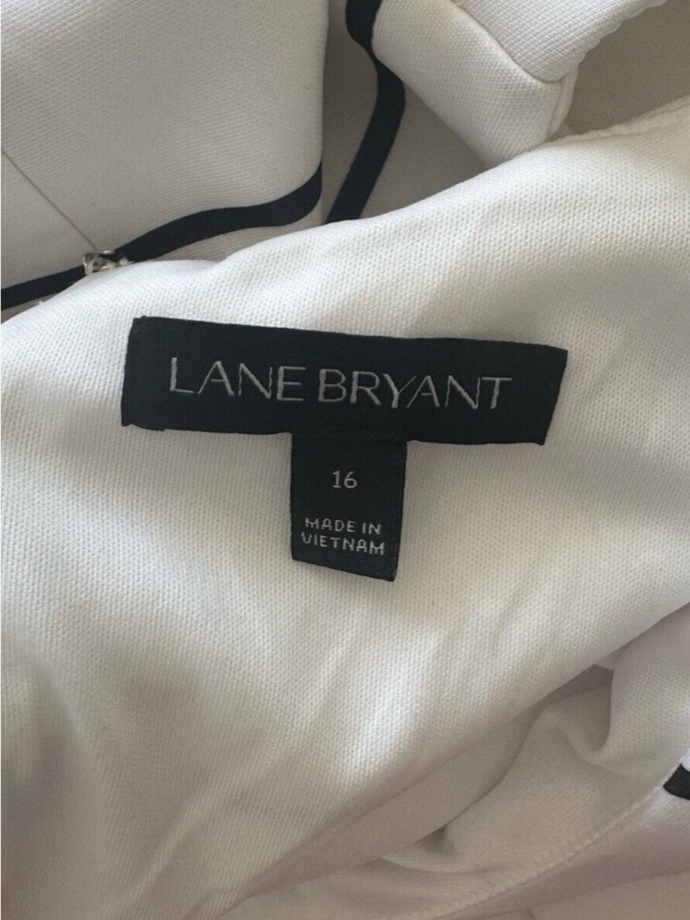 LANE BRYANT Dress Womens Size 16 Fit & Flare Sleeveless Striped - Picture 3 of 4